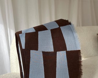 MIRA—Unique Patchwork Lampshade, Upcycled Fabric Light Fixture