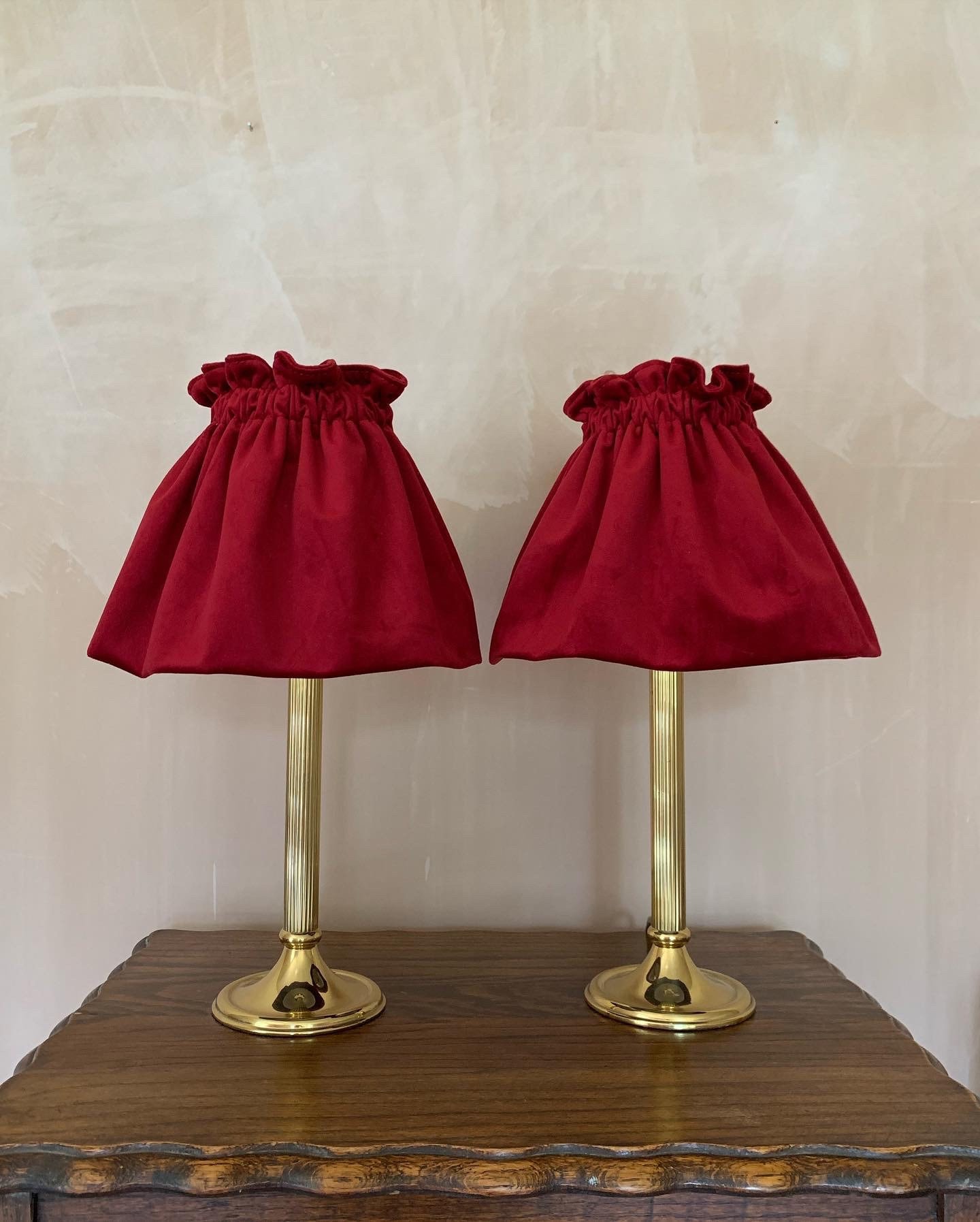 Red velvet deals lampshade