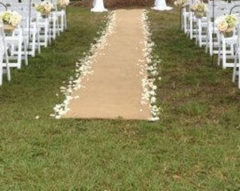 Rush Order~ Burlap Aisle Runner~Burlap runners~shabby chic burlap runners~down the aisle~burlap aisle~Burlap decor