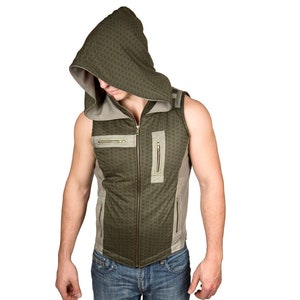 Geo Alien Vest ~ Mishu ~ Burning man clothing, Androgynous clothing, psychedelic vest, festival fashion