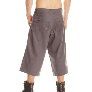 90s Inspired Cotton Canvas Skate Shorts - Unisex Capri Style image 2