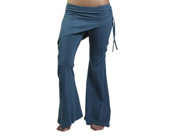 Funky Skirt Pants ~ Mishu ~ Dance pant , Belly dance , Stretchy pant , Skirted pant ,Dance wear , Bell bottom