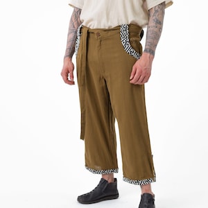 Tulum Pant ~ Mishu ~ Androgynous clothing , Festival clothing , Hippie shorts , Burningman, Alternative Clothing ,