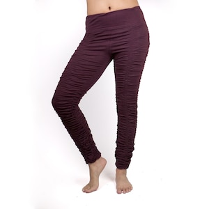 Ruched Leggings ~ Mishu ~ Yoga wear , Active wear , Alternative clothing , Festival clothing