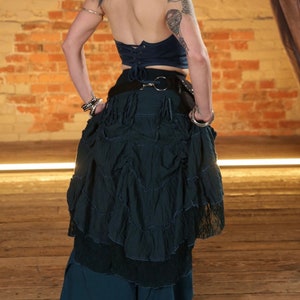 Zenith Maxi Skirt: Cotton Festival Steampunk Renaissance Clothing