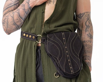 Skull Bag: Convertible Cotton Canvas Utility Belt - Festival Vending Belt