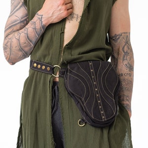 Torba z czaszką: rozkładany bawełniany pasek narzędziowy - pas festiwalowy zdjęcie 1