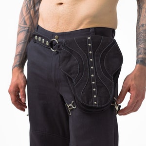 Torba z czaszką: rozkładany bawełniany pasek narzędziowy - pas festiwalowy zdjęcie 2