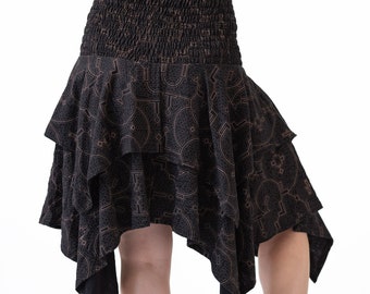 Dragonfly Skirt ~ Mishu ~ Elven Clothing , Festival Fashion , Pixie Clothing , Fairy Clothing , Midi Skirt