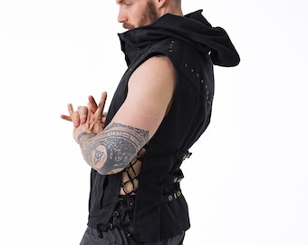 Trickster Vest V2~ Mishu ~ Wasteland clothing , Post Apocalyptic Clothing , Androgynous Clothing , Larp Clothing , Festival Clothing