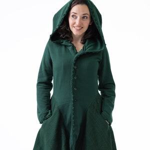 Crochet Rag Coat ~ Mishu ~ Witchy Clothing , Fantasy Clothing , Elven Clothing , Fairy Clothing , Asymetrical Clothing , Forest Witch