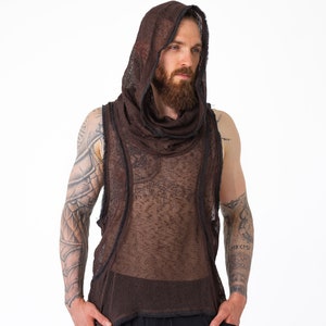 Scavenger Top ~ MIshu ~ Ödland Kleidung, Post Apokalyptische Kleidung, Hexen Kleidung, Cyber Punk, Druiden Kleidung