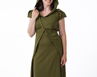 Rebel Witch Dress ~ Mishu ~ Elven clothing , Fairy clothing , Witchy clothing , Pixie clothing , Witch Aesthetic