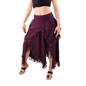 Witches Petal Skirt ~ Mishu ~ Witchy Clothing , Elven Clothing , Forest Witch , Witch Clothing , Pixie Clothing , Goddess Clothing