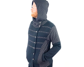 Alchemist Jacke ~ Mishu ~ Festival Kleidung, Gothic Jacke, Punk Rock Jacke, futuristische Kleidung, apokalyptische Kleidung