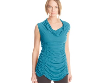 Túnica fruncida sin mangas: Festival Goddess Clothing