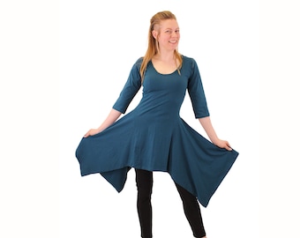 Siren Tunic ~ Mishu ~ Witchy Clothing , Fairy Clothing , Fantasy Clothing , Asymmetrical Clothing , Festival Clothing