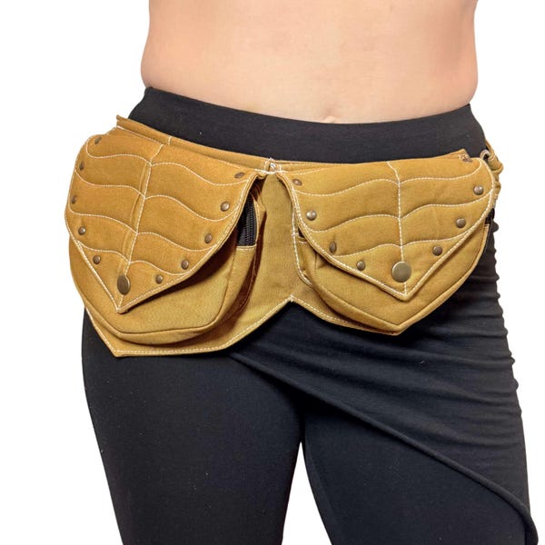 Ivy Leaf Utility Belt: Renaissance Faire Pocket Belt