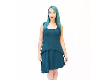 Slayer Dress: Dark Elf Sleeveless Stretchy Cotton  Tunic