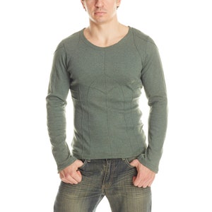 Long Sleeve Pintex Shirt ~ Mishu ~ Festival clothing , Cyberpunk , Active wear , Lounge wear , Dance, Muscle shirt