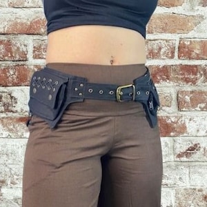 Samurai Belt Brass ~ Mishu ~ Utility belt, Festival hip belt, Burning Man, Fanny Pack, Travel Money Purse, Festival Clothing, Ninja