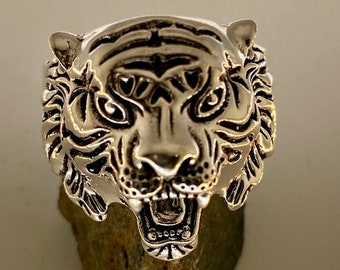 Tiger King Ring~Mishu~Wizard Ring, Elven Jewelry,Alternative Jewelry, Cosmic jewelry