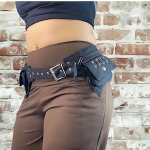 Samurai Belt Silver ~ Mishu ~ Utility Belt, Festival hip belt, Burning Man, Fanny Pack, Travel Money Purse, Festival Clothing, Ninja