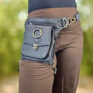 Eclipse Leather Gürtel ~ Mishu ~ Allzweckgürtel, Hüfttasche, Beintasche, Cabrio, Festivalgürtel, Ledertasche