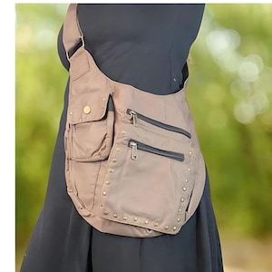 Bolso bandolera ~ Mishu ~ bolso utilitario, bolso de viaje, bolso de mano, bolso de lona, bolso para festivales, Burning Man