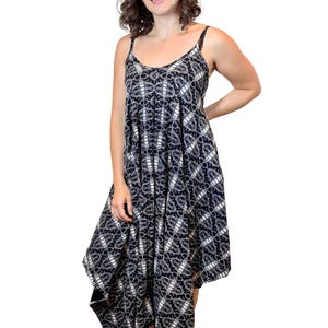 Bohemian Stretchy Cotton Dress: Fairy Pixie Alternative Clothing Silver Witch
