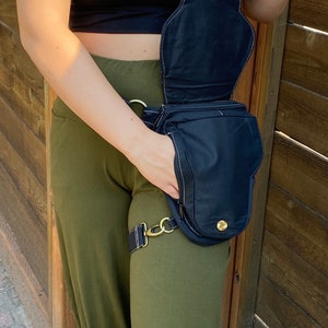 Torba z czaszką: rozkładany bawełniany pasek narzędziowy - pas festiwalowy zdjęcie 6