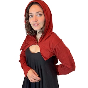 Pixie Shrug: Stretchy Cotton Bolero - Renaissance Faire, Fairycore Costume