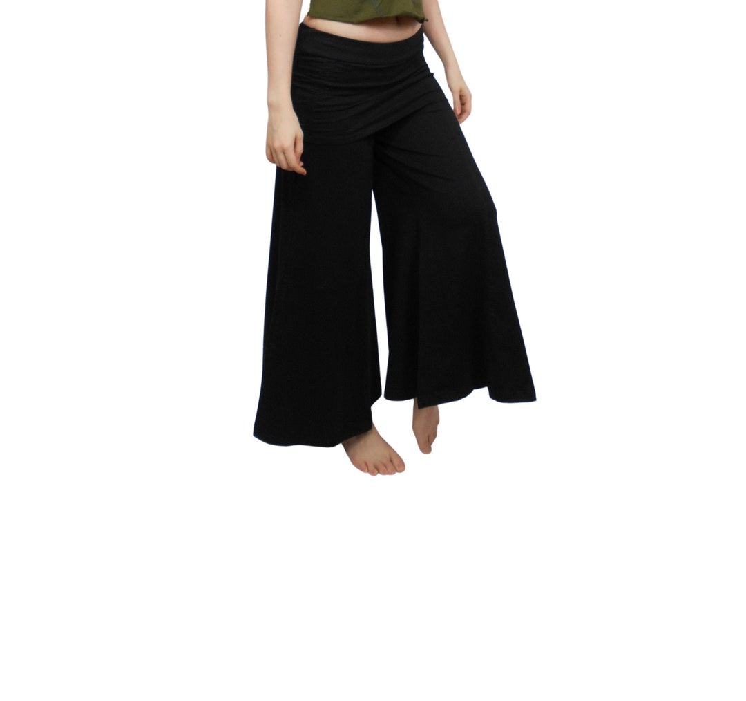 Ruched Skirt Boho Pant V2 mishu Festival Clothing, Alternative Clothng