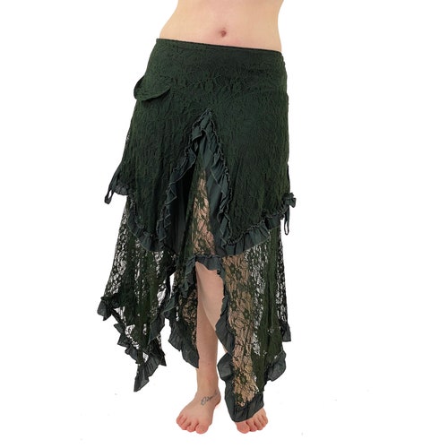 Lace Petal Skirt Mishu Fairy Clothing Elven Clothing - Etsy