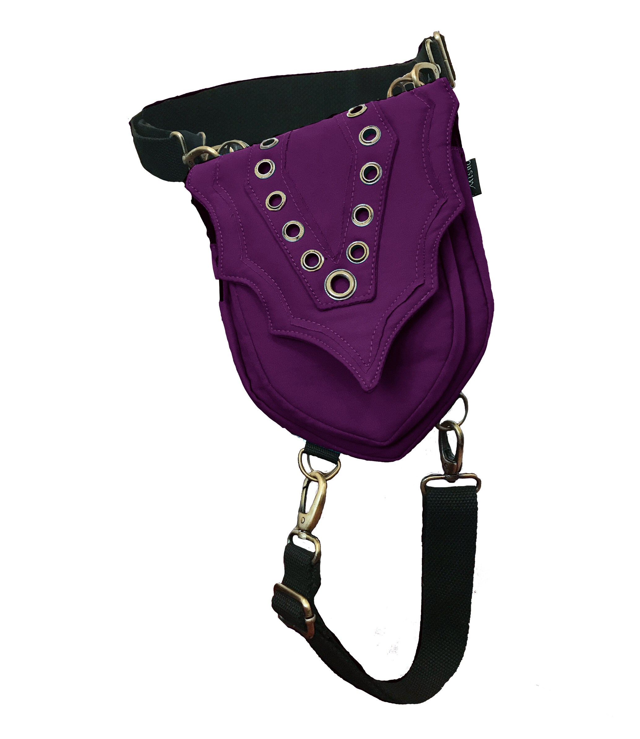 ★TUOMIO★ EYELET BELT BAG PANTS EYELET BELT BAG PANTS [WHITE] - TUOMIO | 60% - Asian Fashion