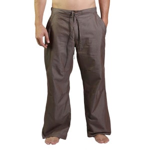 Drawstring Heathered Pant ~ Mishu ~ Mens pants, lounge pant, relaxed denim, wide leg