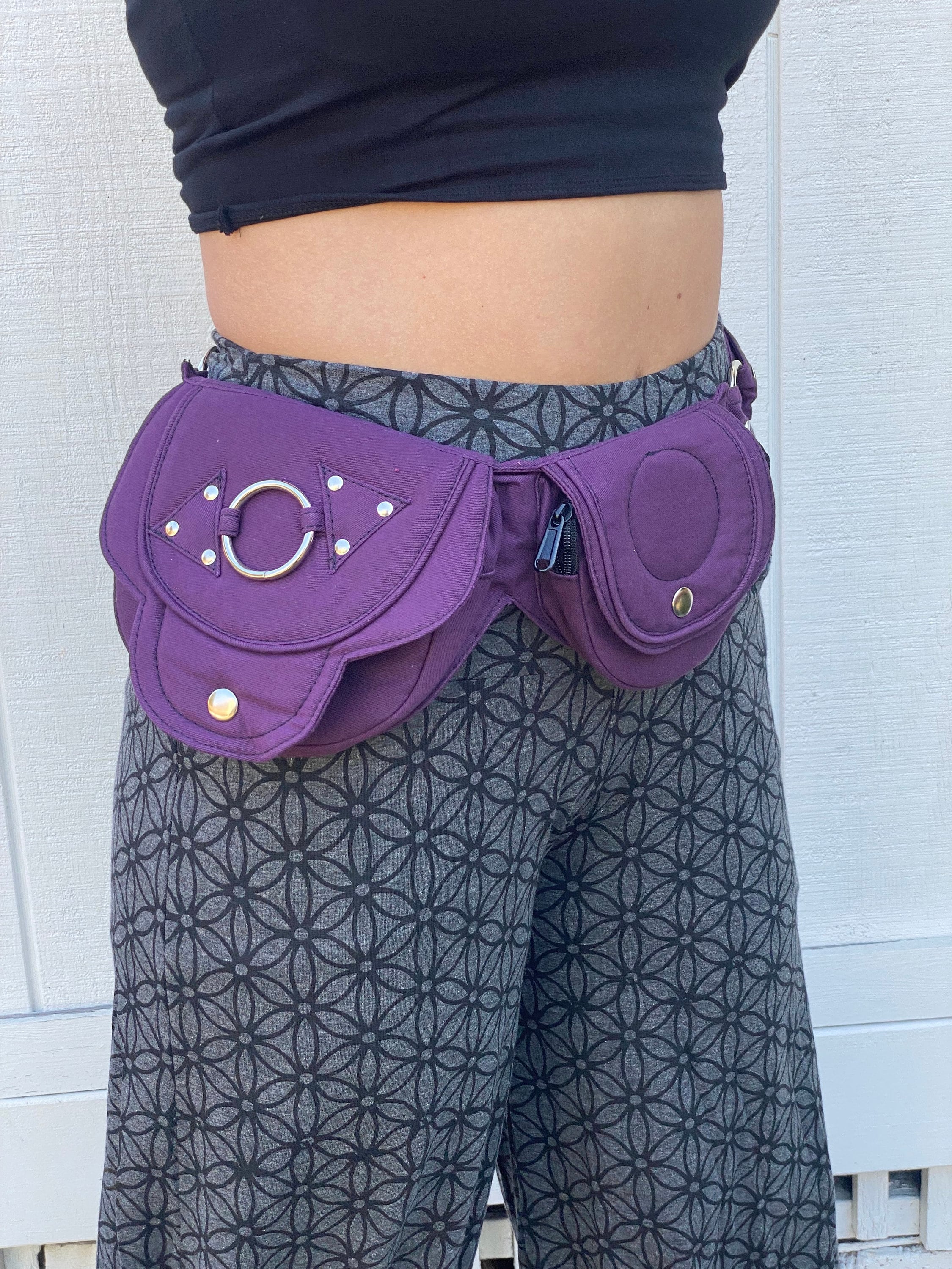 Solar Eclipse ~ Mishu ~ Utility hip belt , Pocket belt , Elven accessories , Renaissance Festival pouch, Larp belt