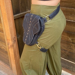 Torba z czaszką: rozkładany bawełniany pasek narzędziowy - pas festiwalowy zdjęcie 5