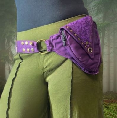 Lace Dragon Slayer Belt ~Renaissance Faire Pouch, Utility belt , Pocket belt , Festival belt , Hip bag , LARP belt