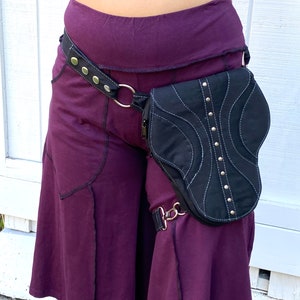 Torba z czaszką: rozkładany bawełniany pasek narzędziowy - pas festiwalowy zdjęcie 3