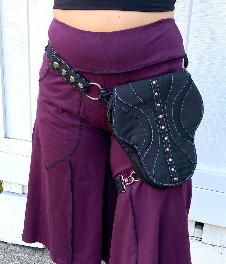 Torba z czaszką: rozkładany bawełniany pasek narzędziowy - pas festiwalowy zdjęcie 3