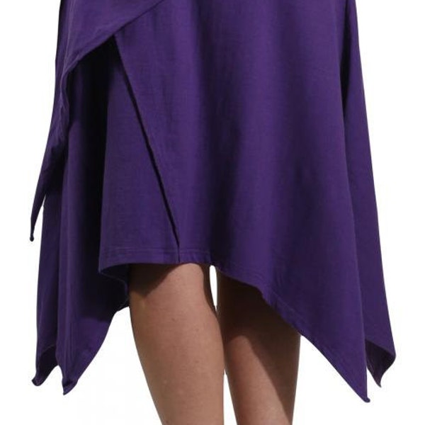 Convertible Skirt Dress ~ Mishu ~ Festival fashion , Alternative clothing , Asymmetrical skirt , Elven clothing