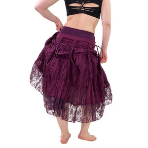 Zenith Maxi Skirt Mishu Festival Clothing , Steampunk Skirt , Fantasy ...