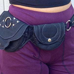 Solar Eclipse ~ Mishu ~ Utility hip belt , Pocket belt , Elven accessories , Renaissance Festival pouch, Larp belt