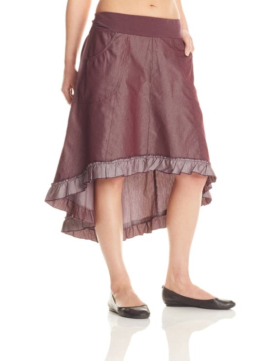 High low skirt knee length sales