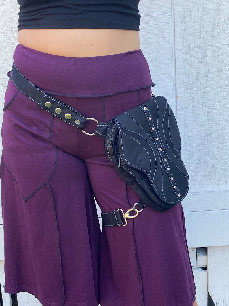 Torba z czaszką: rozkładany bawełniany pasek narzędziowy - pas festiwalowy zdjęcie 9