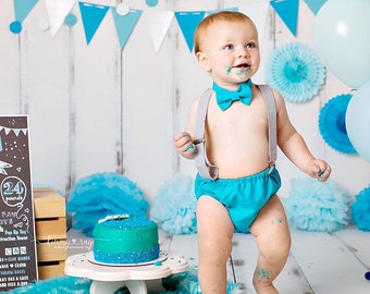 1st birthday set Baby Boys Cake Smash Outfit Grey  Star Fabric.handmade 