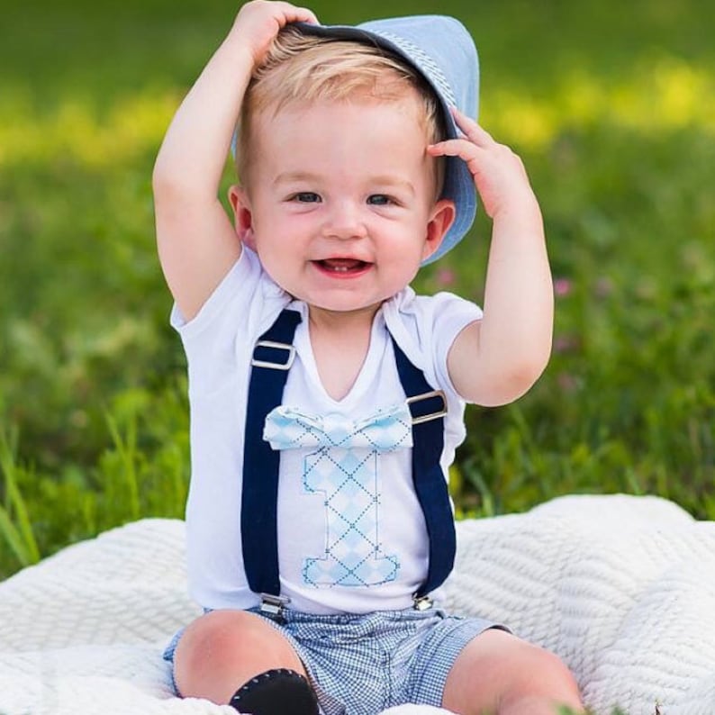 Boys First Birthday Outfit Baby Boy Clothes Navy Blue Baby Etsy 日本