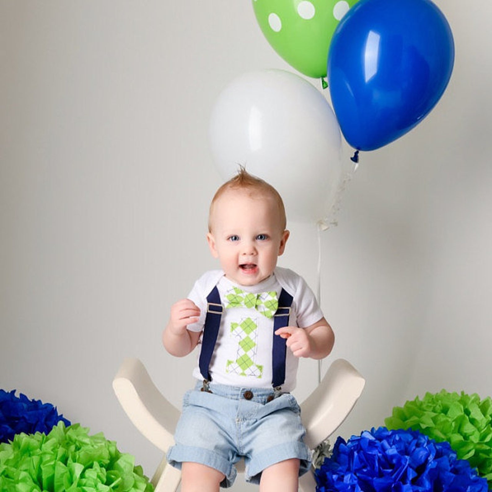 Boys First Birthday Outfit Baby Boy Clothes Navy Blue Lime | Etsy