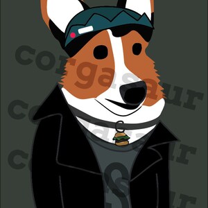 Corghead Bones Parody Print